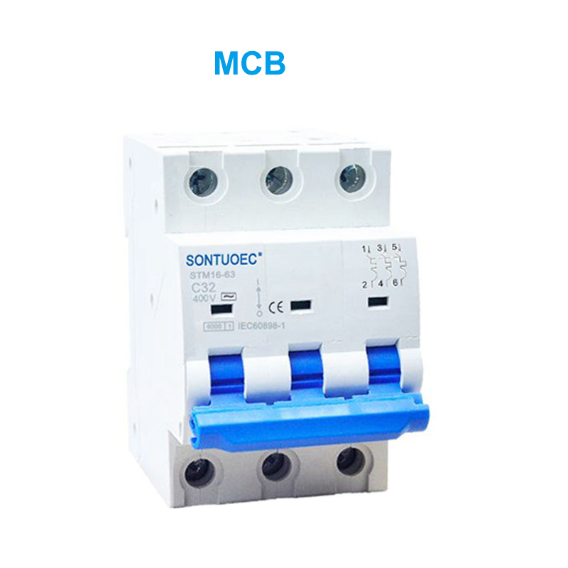 STM16-63 miniture Circuit Breaker 6Ka 1p 2p 3p 4p 16a 230 / 400V MCB