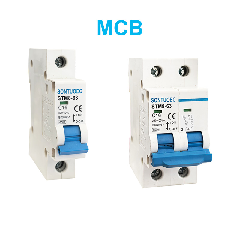 I-STM8-63 miniture Circuit Breaker 6Ka 1p 2p 3p 4p 16a 230 / 400V