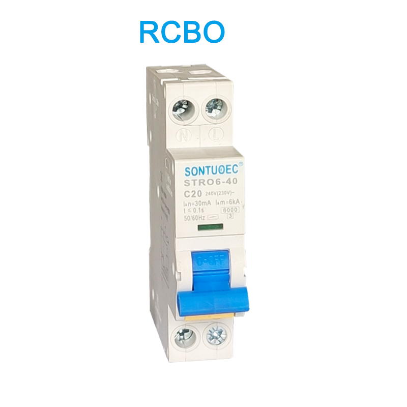 I-STRO6-40 Breaker Breaker Din Uhlobo Lwesibili Ukufakwa kwe-RCBO