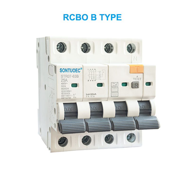 Stro7-63B RCBO B Thayipha 2P 4P Residial Precial Breaker